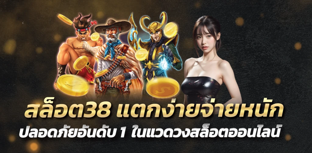 สล็อต38 แตกง่ายจ่ายหนัก ปลอดภัยอันดับ 1  ในแวดวงสล็อตออนไลน์